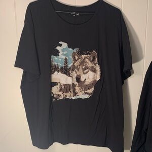 Wild Spirit Black Wolf Tee